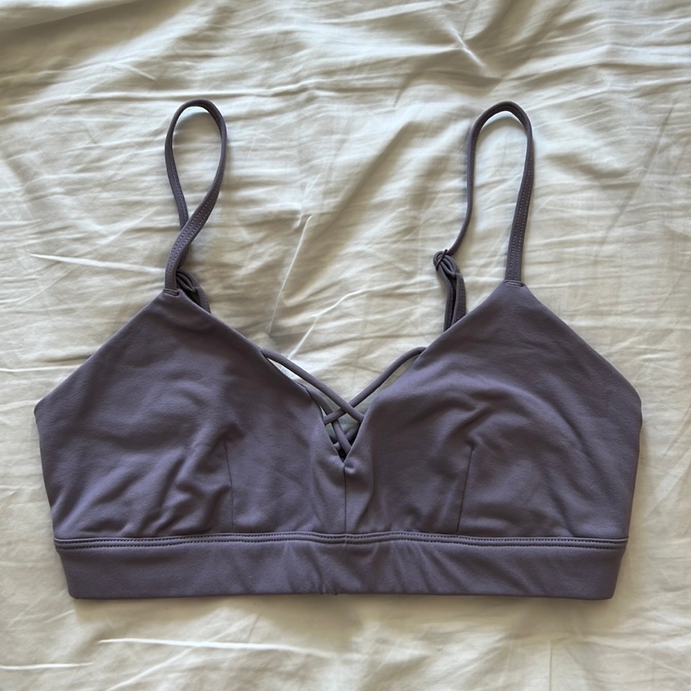 Alo Yoga Bra, XS, Light Purple